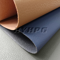 Cuir PU écologique à texture lisse similaire au daim, finition mate, support non tissé, épaisseur 1,3 mm, pour chaussures, sacs et accessoires