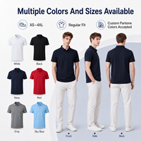 Chemises polo pour hommes aux couleurs Pantone personnalisées, col lisse durable, col soigné, coutures de qualité supérieure, vêtements durables pour détaillants