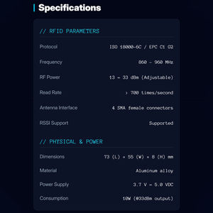 JT-2540 модуль считывателя <span class=keywords><strong>RFID</strong></span> старший небольшой OEM встроенный модуль DE Carte Long Range смарт-карты Writer UHF интегрированный модуль - Product Image 4