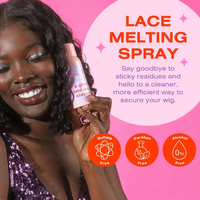 Spray adhésif fondant pour dentelle, résistant à la transpiration et aux traces de maquillage, fixation extra forte, imperméable, 4.2 FL OZ 120 ML
