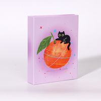 Album photo 3 pouces en papier, design mignon de chaton de dessin animé, petit rangement pour cartes, album pour 64 photos et autocollants, cadeau