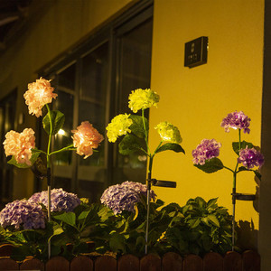 Solar Powered Hydrangea Flower <b>Lights</b> Led <b>String</b> Outdoor Garden Decorative Lawn Copper Wire Courtyard Lighting - Product Image 3