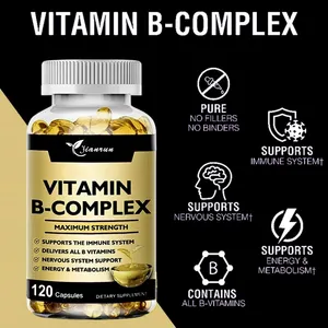 OEM Vegan Anti-aging Vegan Multi Collagen Complex Vitamin B Softgels Capsules For Skin And Hair