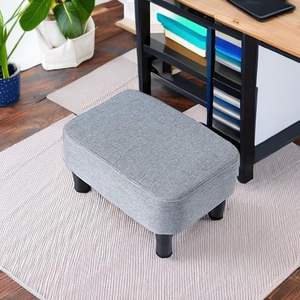 Reposapiés Bajo Moderno para Sala de Estar, Reposapiés Rectangular de Tela al por Mayor con Asiento Acolchado - Product Image 4