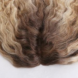 Toupet en cheveux humains Mono Top Bouclé pour femmes Toupet en monofilament Bouclé Toupet en cheveux humains - Product Image 5