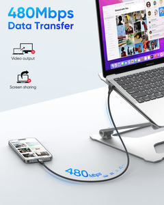 CE RoHS Certification SUNGUY Nylon Braided USB <b>C</b> 60W Fast <b>Charging</b> Data Cable Customized USB Cable for EU Market - Product Image 6