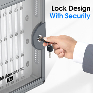 Hot Bán 24/36 Khe Cắm Điện Thoại Di Động Locker Cho Lớp Học Di Động Điện Thoại Di Động Lưu Trữ Hộp Điện Thoại Hộp Khóa Tường Gắn Kết Cho Văn Phòng - Product Image 3