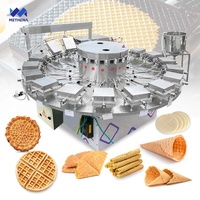 Machine automatique pour la fabrication de gaufres croustillantes, de bâtonnets de gaufres, de crêpes, de cornets de glace chinois, de mini gaufres et de gaufres au maïs