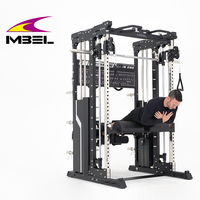 Entrenador multifuncional ejercicio profesional gimnasio máquina de entrenamiento de fuerza pila de peso Pull Up Power ajustable Squat Rack