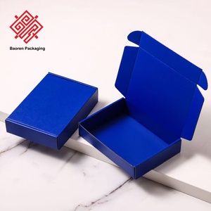 Baoren cajas de avión marrón grueso reutilizables colorido embalaje personalizado accesorios de joyería regalo papel de entrega urgente - Product Image 2