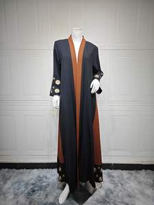 Abrigo largo bordado de moda moderna Abaya ropa exterior Dubai túnica bordada nuevo producto - Product Image 6