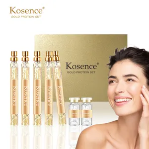 Kosence อุปกรณ์ช่วยยกกระชับใบหน้าระบบ CE ISO,โปรตีนกำจัดริ้วรอยเส้นเซรั่มโปรตีนสีทอง