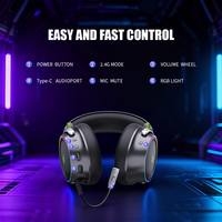 Auriculares con Cable Tipo C de Alta Fidelidad, Iluminación RGB de Baja Latencia, Límite de Volumen Seguro, para Juegos