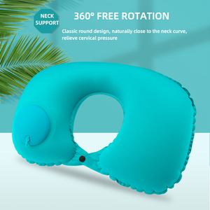 Almohada de Viaje Portátil en Forma de U para Avión, Impermeable y Agradable al Tacto, Personalizable, Venta al por Mayor, Soporte para el Cuello - Product Image 2
