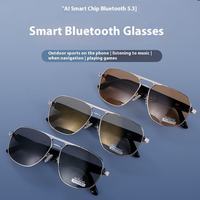 Nouvelles lunettes intelligentes avec charge magnétique, caméra à distance, assistant IA, protection UV400, monture classique, musique, appels, lunettes de soleil sportives