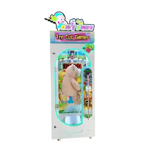 New design coin operated prize vending machine cut ur prize cut fun Scissors machine for big toys