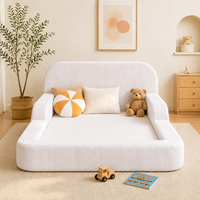 Lit pour tout-petit personnalisé avec logo OEM, confortable, mousse hautement élastique CertiPUR-US, sans armature, compressé sous vide, lavable en machine, pour chambre à coucher
