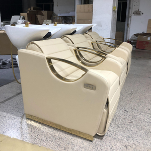 Moderna Estación de Lavado de Cabello, Silla de Lavado Reclinable para Barbería, Equipo de Salón de Belleza, Silla de Champú Eléctrica con Tazón de Cerámica - Product Image 4