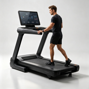 Caminadora Comercial Motorizada con Pantalla Táctil LCD de 32 Pulgadas, Carga Pesada de 200 kg, Equipo de Gimnasio para Correr, Venta al por Mayor de Fábrica, OEM - Product Image 2