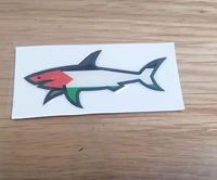 Autocollants personnalisés Shark Cp Jul Vrunk Marseille Palestine Drapeau national Paul and Shark Sticker