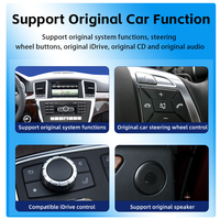 Écran de voiture Linux 9 pouces pour Mercedes Benz ML, prend en charge le CarPlay sans fil, la navigation GPS, le lecteur multimédia DVD