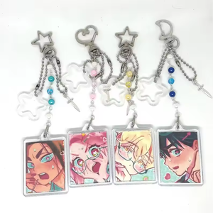 Alien Stage Porte-clés assortis faits à la main: Luka, <span class=keywords><strong>Mizi</strong></span>, Hyuna et Ivan Cosplay Porte-clés Cadeau pour les couples de fans - Product Image 6