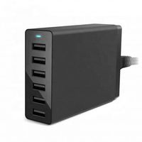 Cargador de Teléfono Móvil de Alta Calidad, 5V 10A, 6 Puertos, Cargador USB Rápido Multipuerto, Estación de Carga para Teléfono y Tableta