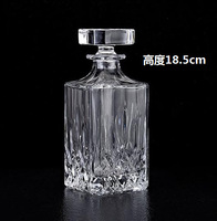 Ensemble de carafes à whisky en cristal de style classique, personnalisable, vente en gros, 750 ml, 850 ml, emballage en boîte cadeau
