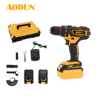 Ensemble d'outils électriques vente en gros professionnel 18V sans balai perceuse marteau batterie 1 jeu 4 en 1 sans fil perceuse outils ensemble combiné