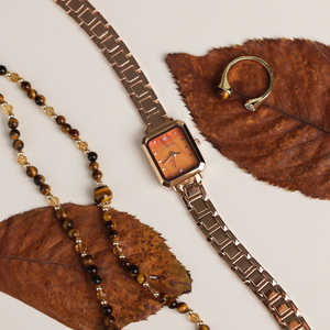 CILOA Gold Retro Square Watch Women's Trendy Fashion Leisure High Quality New Waterproof Quartz Watch <b>Light</b> Luxury Gift - Product Image 5