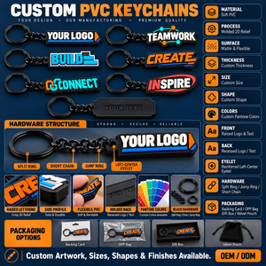 Llaveros Personalizados de PVC Suave 2D con Texto y Logotipo en Relieve para Eventos Corporativos y Regalos Promocionales OEM ODM - Product Image 4