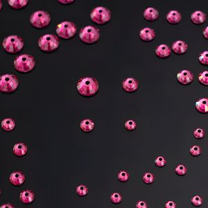 Perles de strass à coudre Dazzling YAXI Modèle 289, 5 mm, en résine époxy rose indien, à dos plat, trou <span class=keywords><strong>central</strong></span>, pour boîte à bijoux - Product Image 6