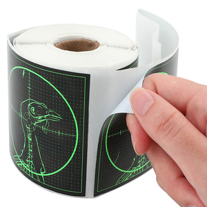 Bersaglio Tattico Rimovibile per Tiro, Adesivi Reattivi a Spruzzo Verde Fluorescente da 3 Pollici, Rotolo di Carta Autoadesiva per Tiro con l'Arco - Product Image 4