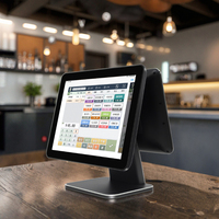 Distributeur automatique de billets à double écran tactile de 15 pouces pour la vente au détail