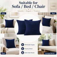 OEM ODM Faible MOQ Housse de coussin unie multi-tailles pour oreiller de lit