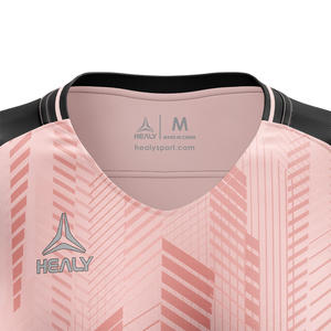 Camiseta de Fútbol para Mujer Healy, Estilo Sweet-cool, Color Block, Corte Ajustado, Secado Rápido, Transpirable, Ligera, para Verano, Talla 26 - Product Image 4
