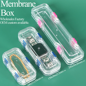 SUNSHING - Caja de Exhibición Transparente de Plástico Resistente a los Golpes con Película de PU para Protección de Medallas Dentales, Caja para Relojes, Caja con Membrana Protectora - Product Image 1