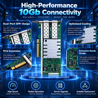 Untuk X520-DA2 Dual Port 10G Fiber NIC Dengan Adaptor Jaringan Ethernet PCIe Chip Intel 82599ES