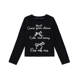 Ensemble Hip-hop 2 pièces pour adolescentes : T-shirt à manches longues imprimé lettres et pantalon de sport à volants (Collection 2026) - Product Image 6