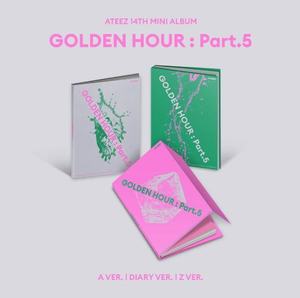 ATEEZ Golden Hour Part.5 14ème mini-album version a Journal Ver. Z Ver. Musique pop coréenne en papier et plastique pour tous les âges - Product Image 1