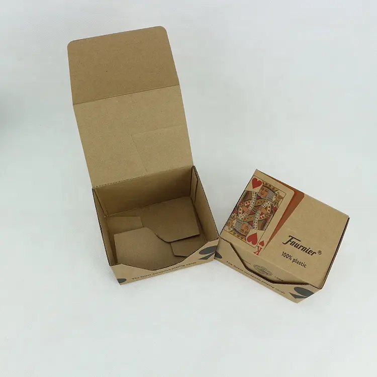 कस्टम मेलर बक्से foldable प्रदर्शन क्राफ्ट नालीदार कागज बॉक्स के लिए ताश खेल