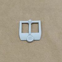 Boucle décorative en alliage de zinc mat avec logo S en relief pour accessoires de chaussures, vente en gros