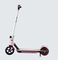Patinete Eléctrico para Niños, de 6 a 14 Años, Motor de 130 W, 3 Velocidades 8 km/h, 12 km/h, 14 km/h, y Luces LED, Certificado