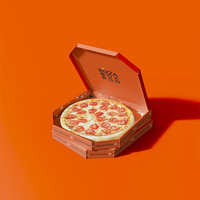 Caja de Embalaje para Pizza y Tiramisú con Impresión de Logotipo Personalizado, Papel de Grado Alimenticio para Pastelería, Caja de Embalaje para Tiramisú y Tartas de Chocolate y Huevo