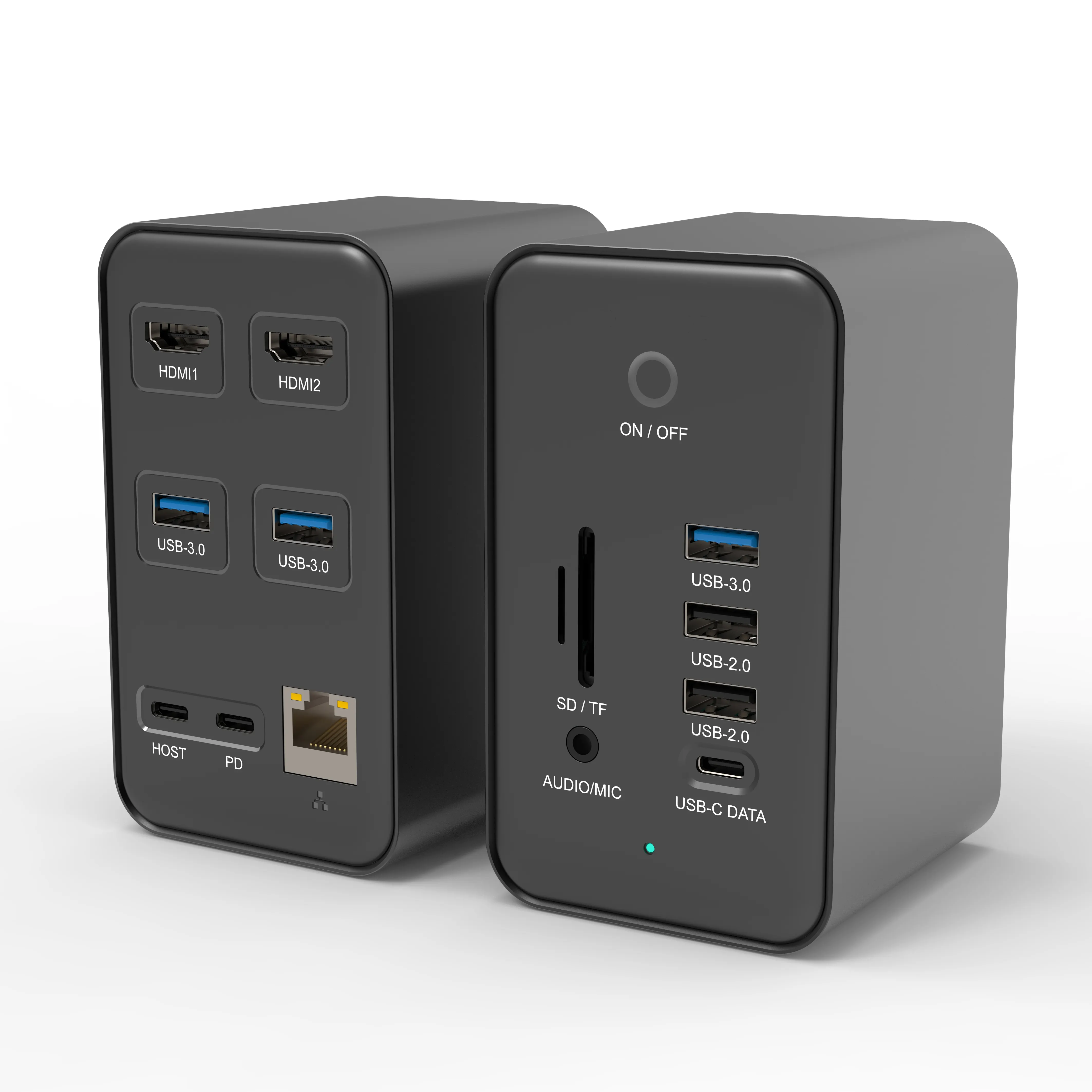 Docking tf3.0 tipo c, monitor duplo, entrada usb c, hub de carregamento