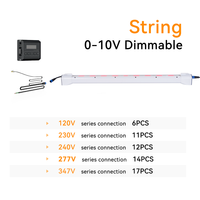 Agricova 140 W, gradation 0-10 V, réglage à deux vitesses, efficacité énergétique de 2,6 µmol/J, spectre 400-700 nm, indice de protection IP65, lampe horticole LED sous canopée avec ventilation active