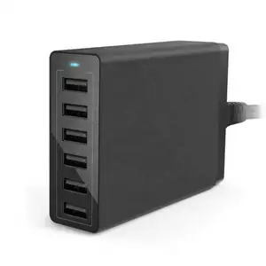 6-Port USB Phone Charger Wall charger for iPhone /Samsung Galaxy /Tablet Desktop Home charger