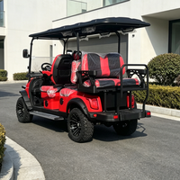 Voiturette de golf électrique personnalisable, couleur de carrosserie au choix, coffre arrière, buggy 4 places avec rangement supplémentaire, batterie lithium 72V, homologuée DOT US.