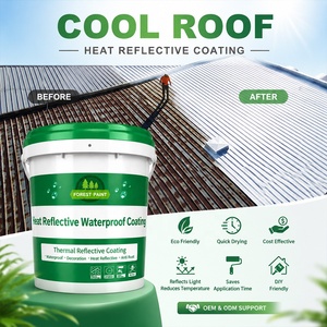 High Quality Solar <strong>Heat</strong> Reflective Cool Roof Coating <strong>Heat</strong> Insulation <strong>Paint</strong> for Roof Made in China - Product Image 1