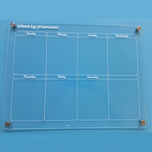 Hot bán với số lượng lớn trong suốt lịch tùy chỉnh bạn sở hữu Lưu ý Hội Đồng Quản trị có thể tháo rời dễ dàng xóa hàng ngày Acrylic từ tủ lạnh lịch - Product Image 4